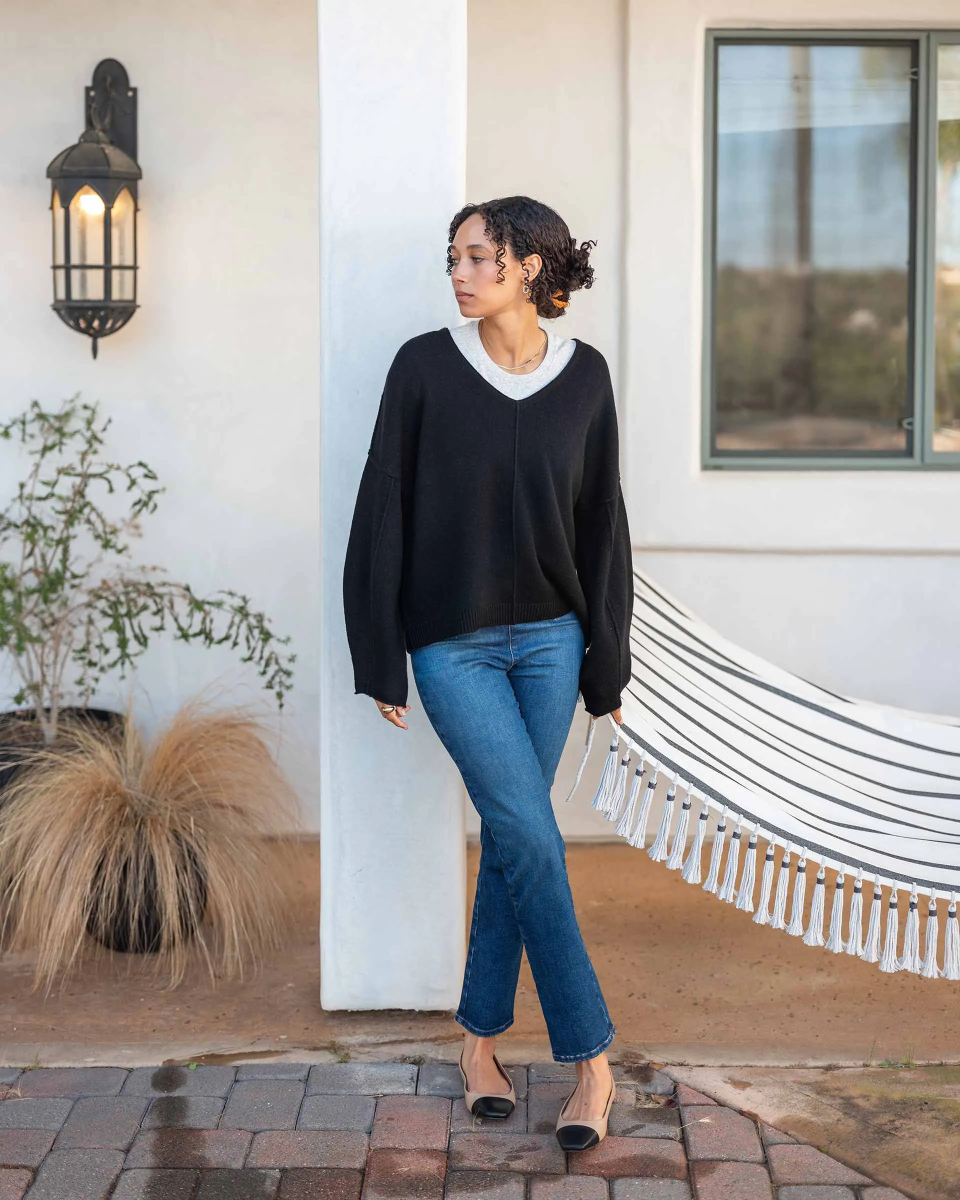 Lugano Cashmere V-Neck Sweater sold by Mersea product image thumbnail 5