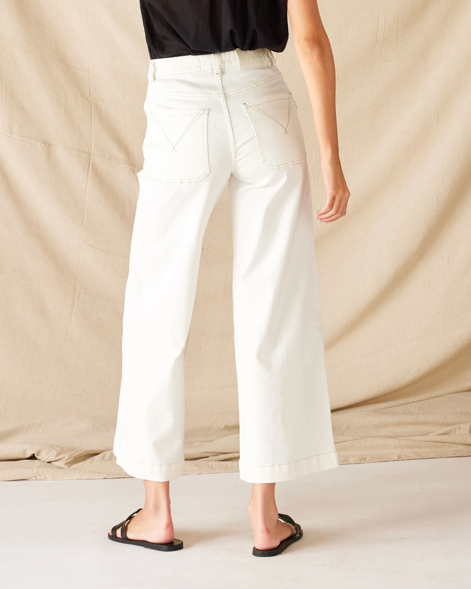Sailor Cropped Wide Leg Jeans sold by Mersea product image thumbnail 2