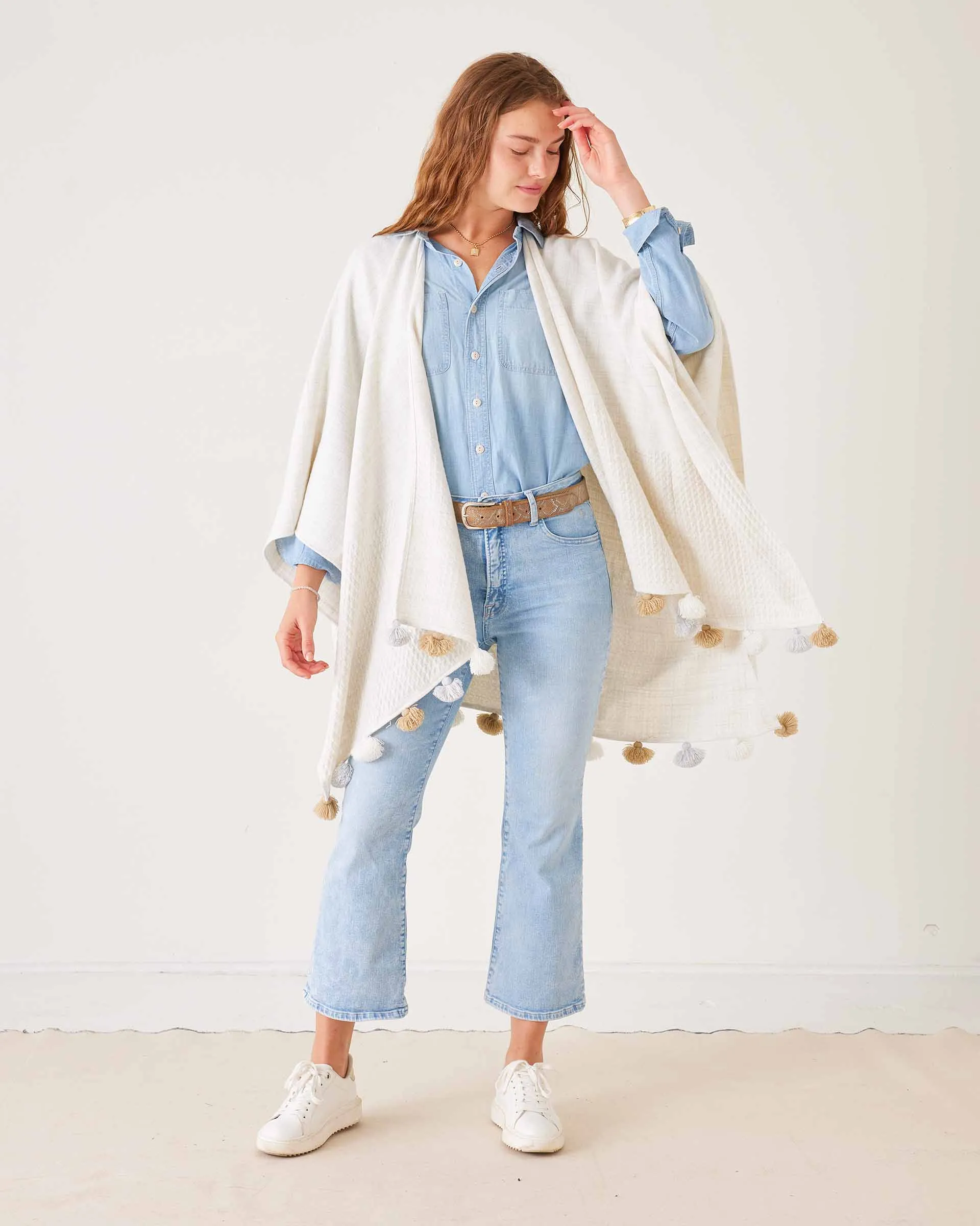 Classic Tassel Travel Wrap sold by Mersea product image thumbnail 2