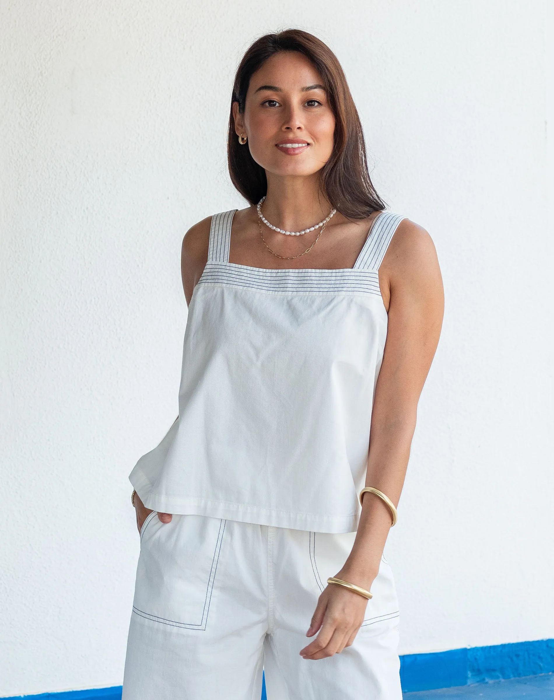 Jolie Square Neck Tank sold by Mersea product image thumbnail 3