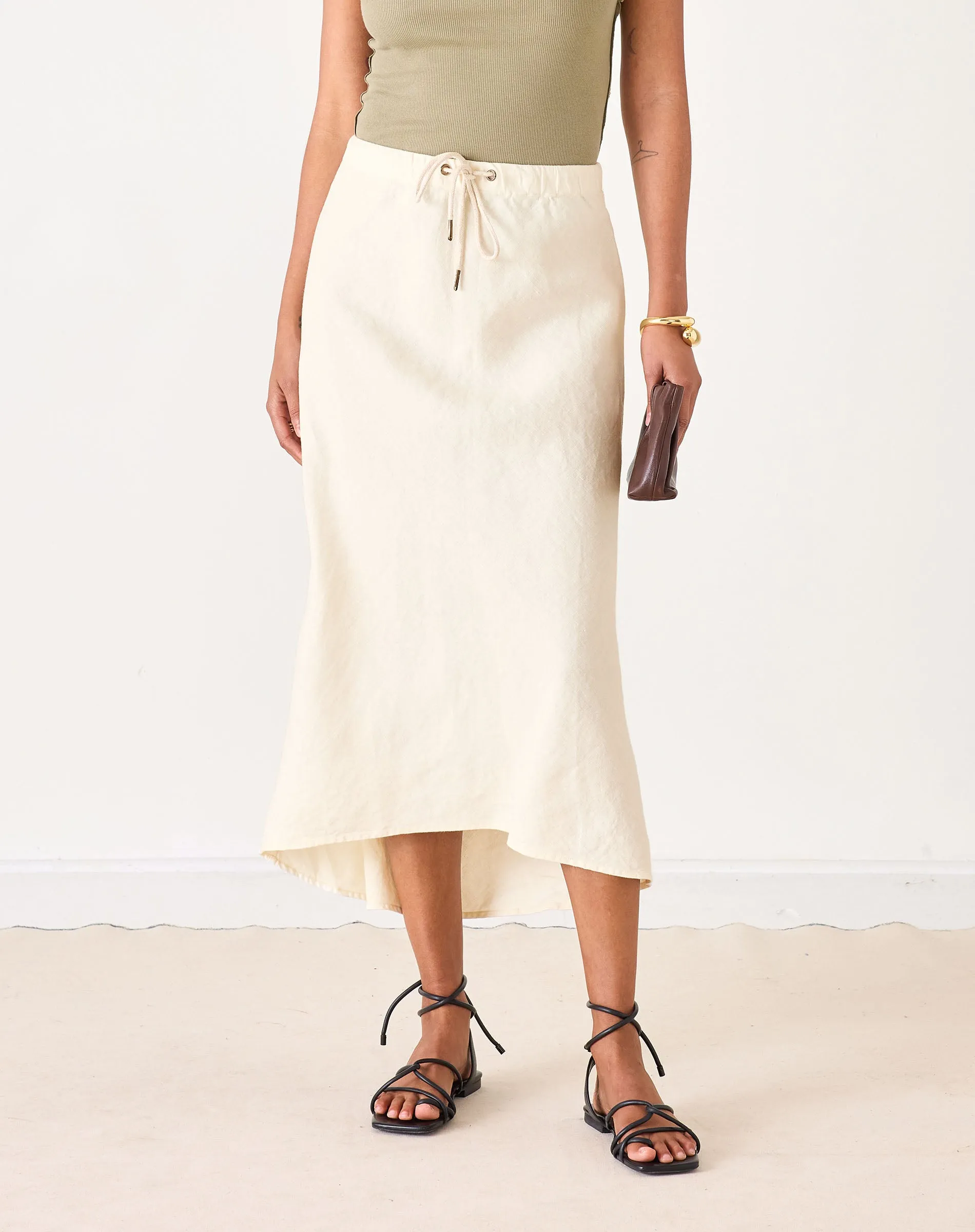 Aix Linen Maxi Skirt sold by Mersea product image thumbnail 2