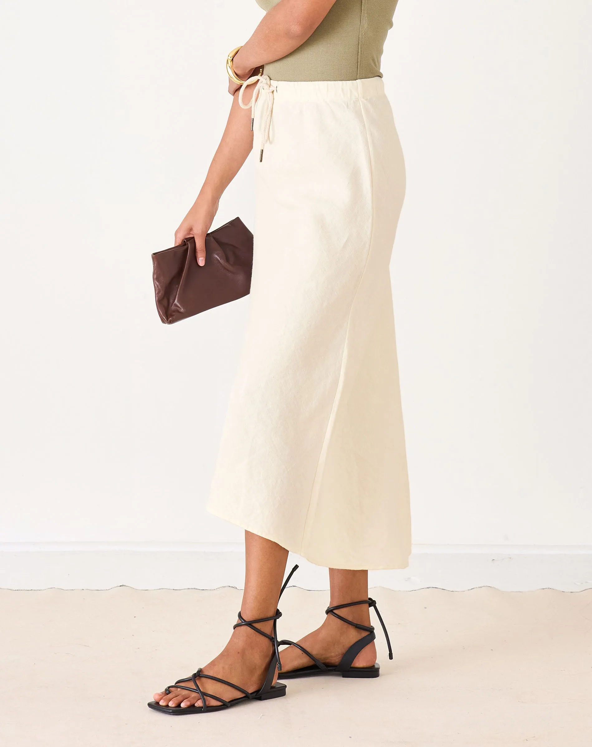 Aix Linen Maxi Skirt sold by Mersea product image thumbnail 4