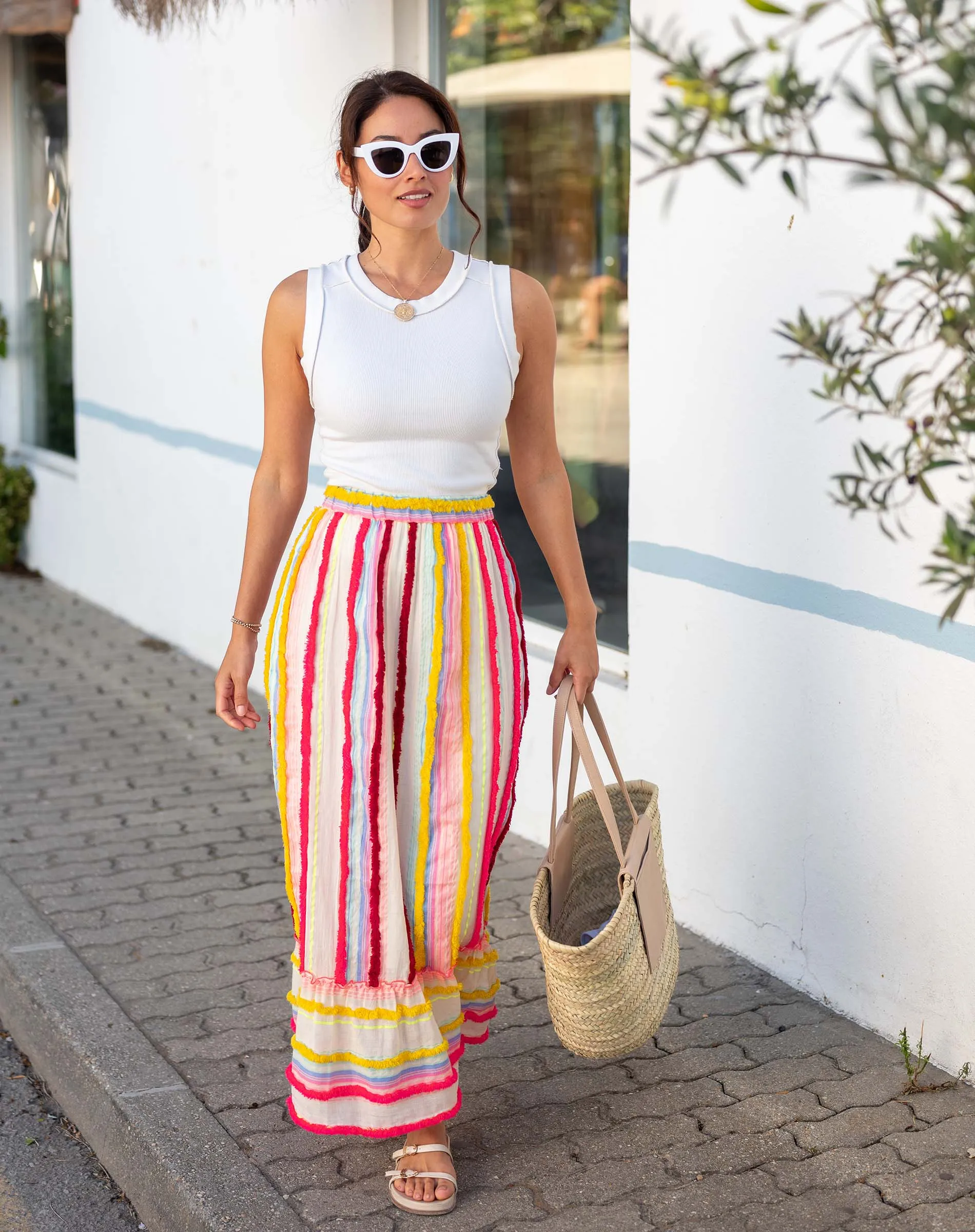 Frida Maxi Tufted Skirt sold by Mersea