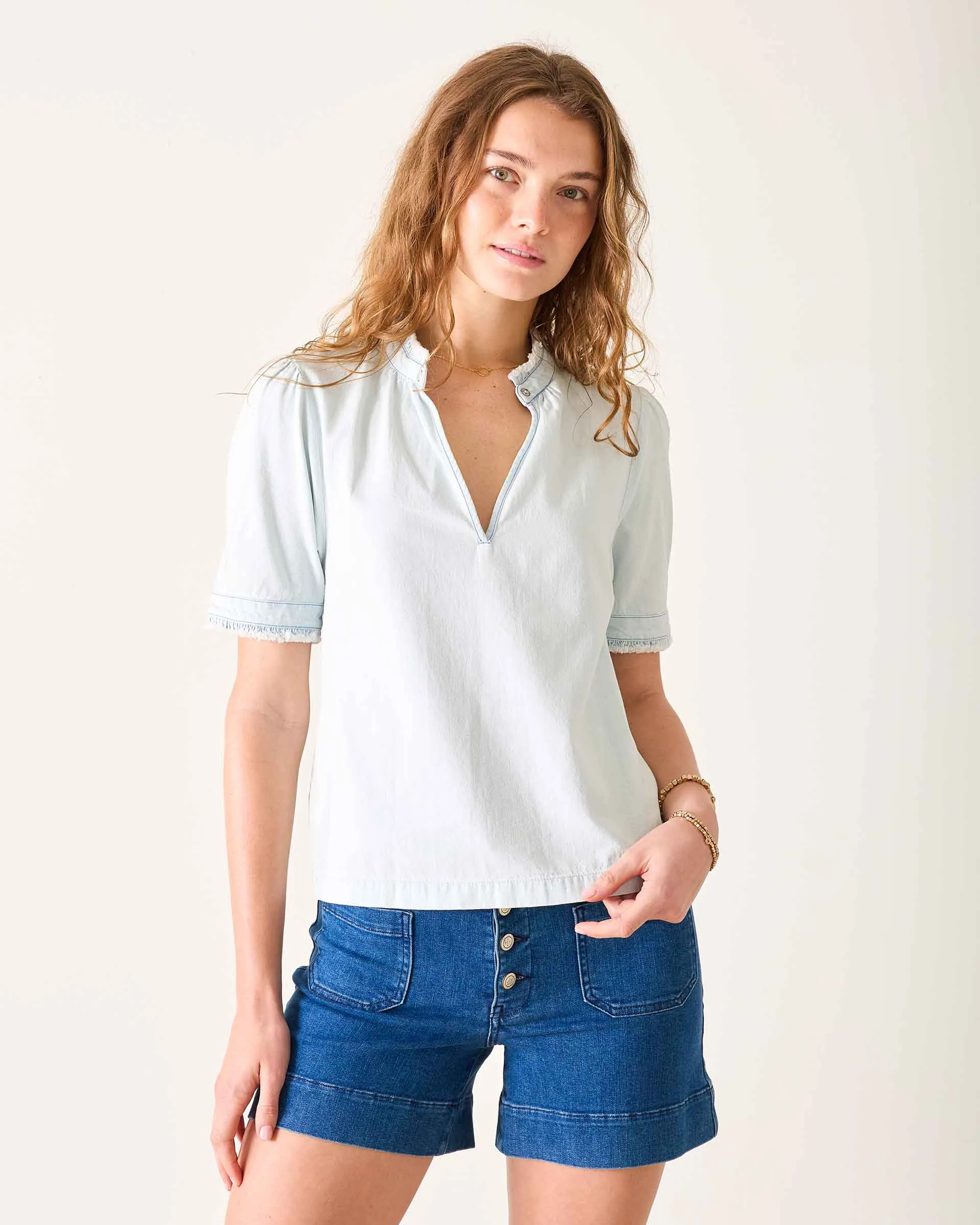 Sweet Clementine V-Neck Top sold by Mersea product image thumbnail 2