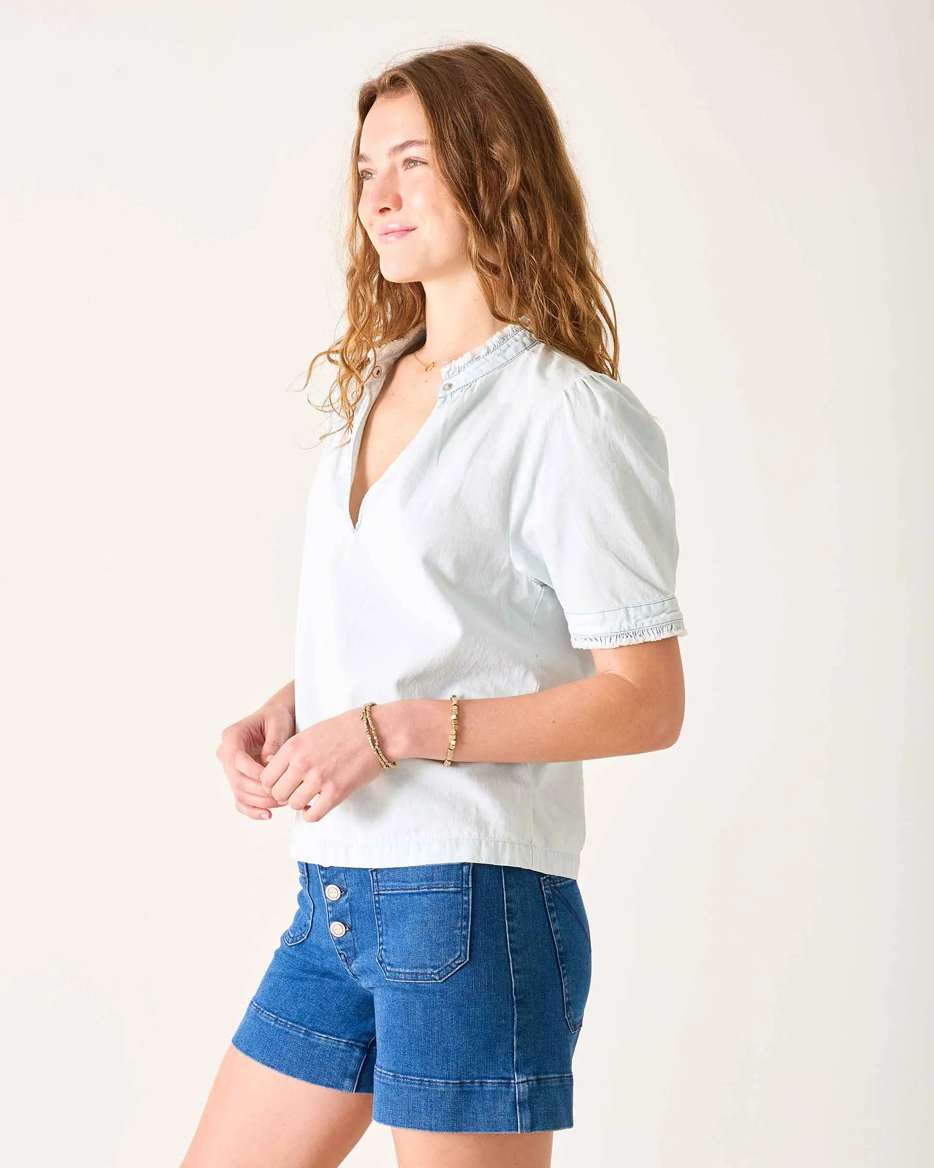 Sweet Clementine V-Neck Top sold by Mersea product image thumbnail 4