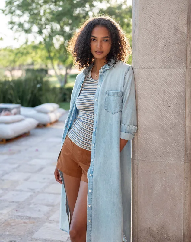 Charlotte Long Shirt Dress sold by Mersea