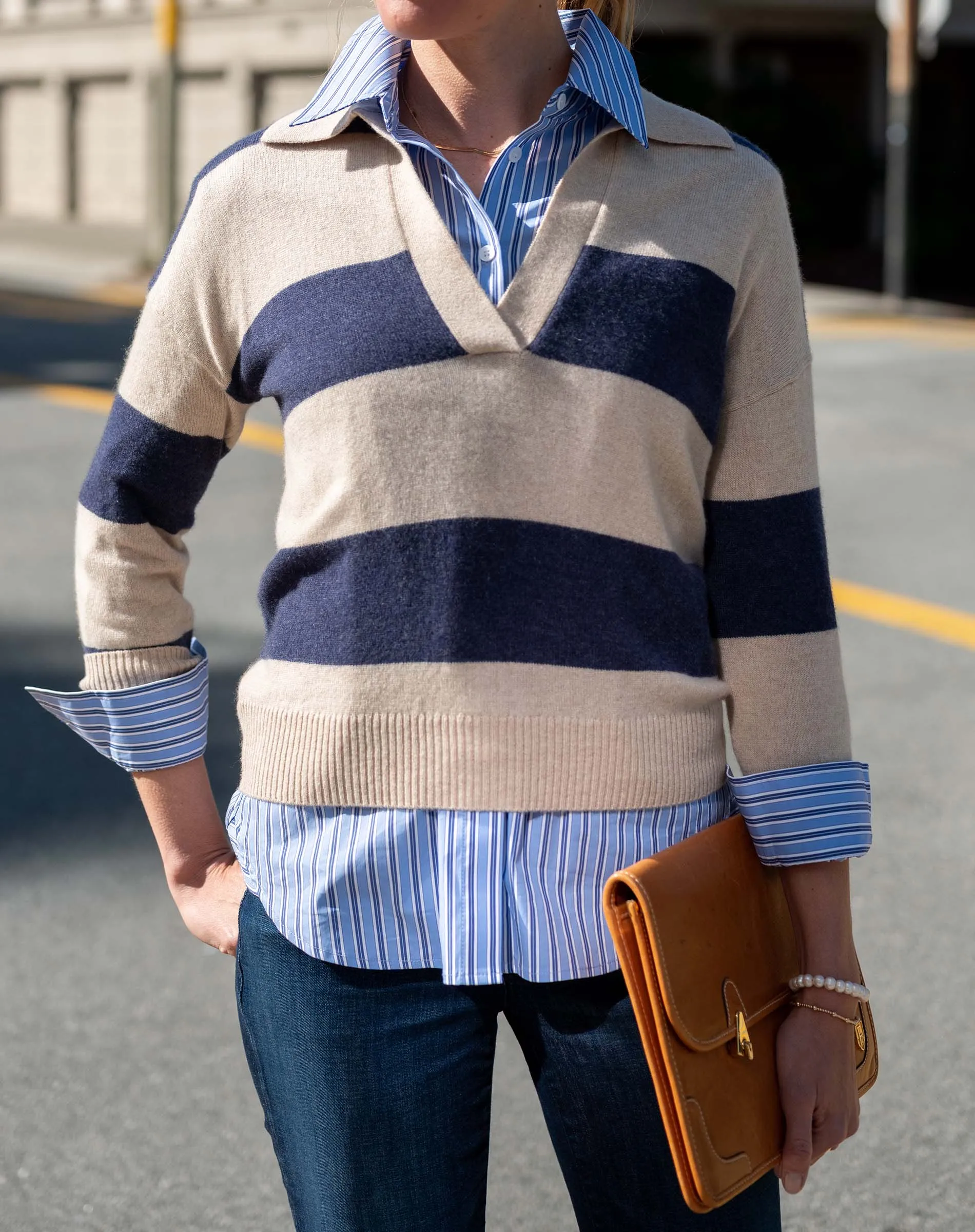 Regatta Cashmere Polo Sweater sold by Mersea product image thumbnail 4