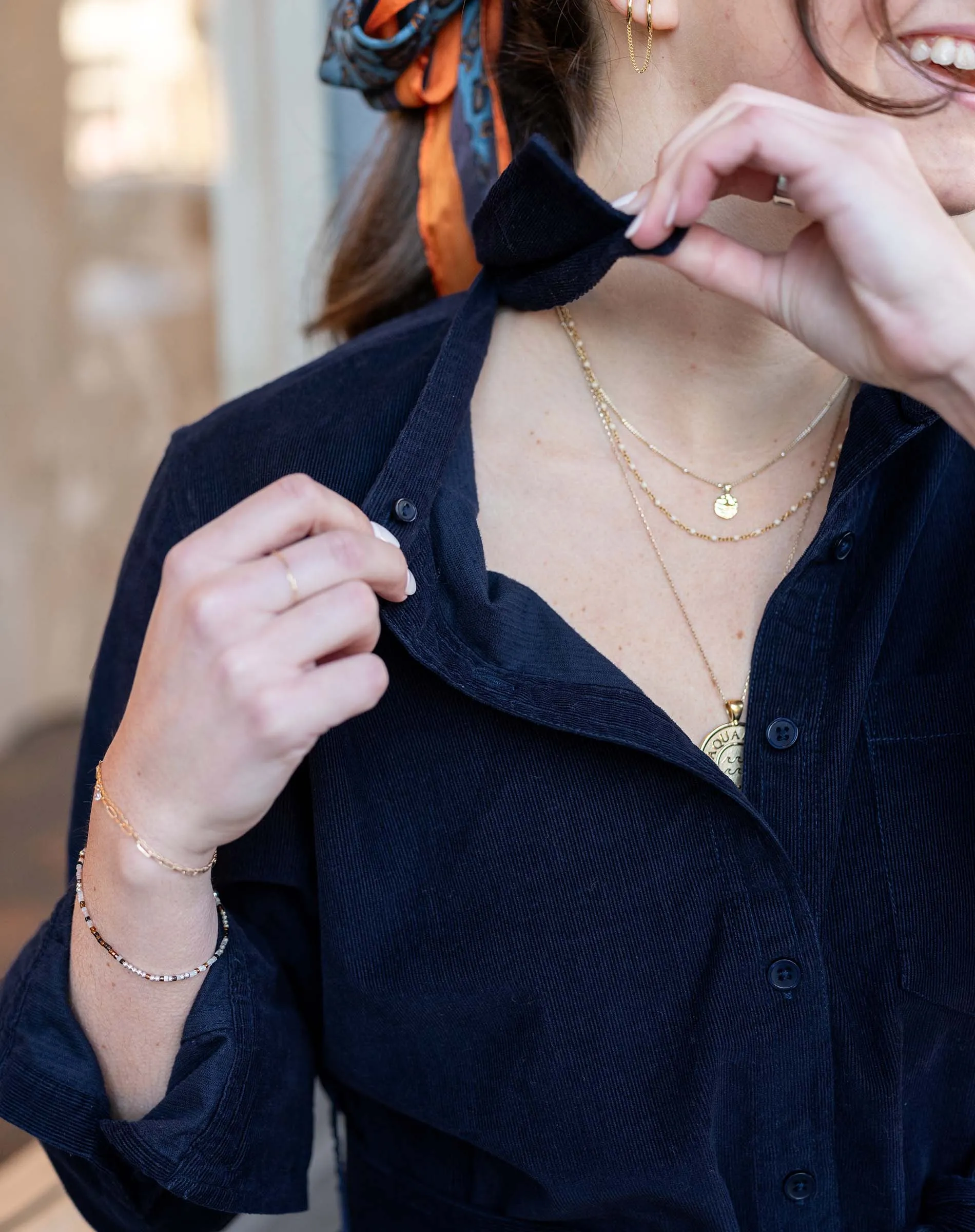 Charlie Baby Cord Shirt Dress sold by Mersea product image thumbnail 4