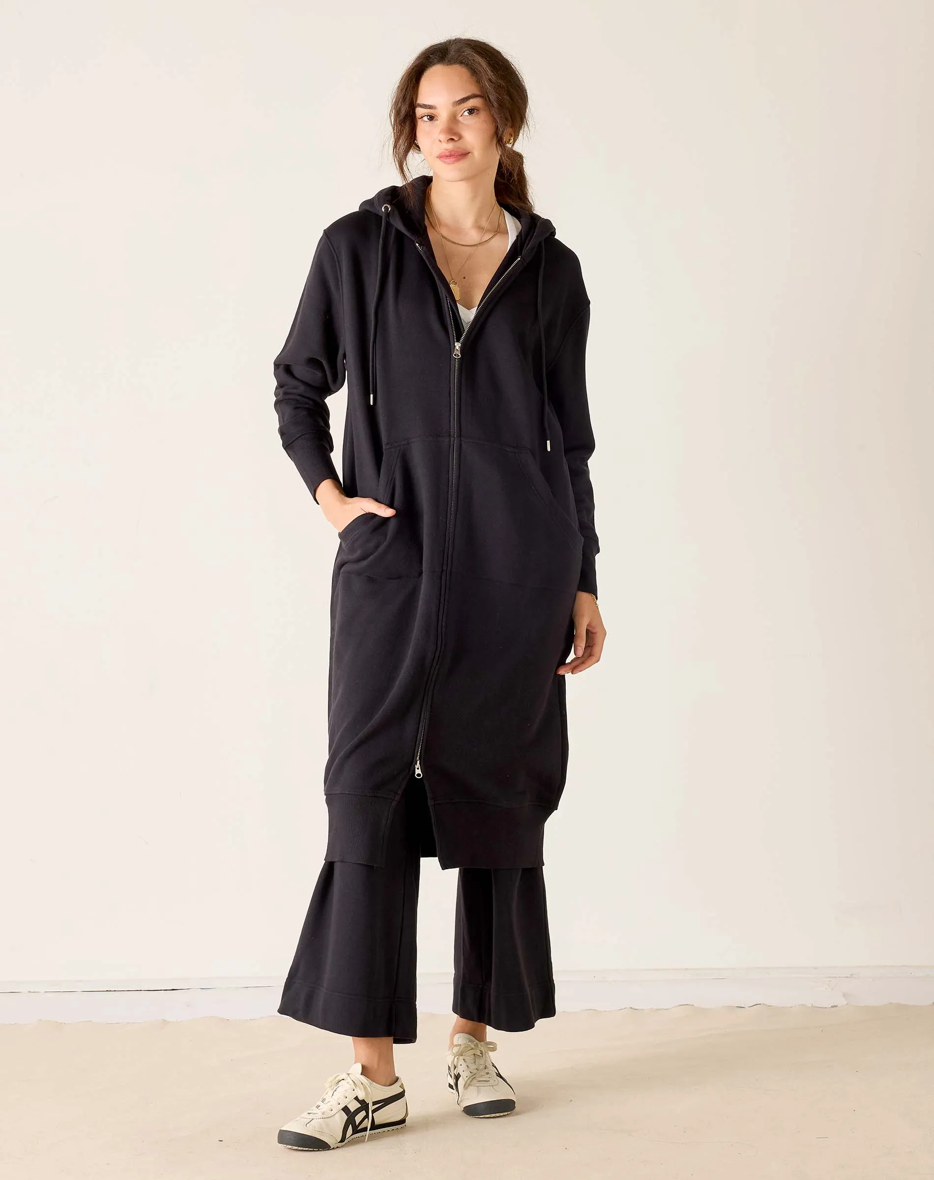 Frenchie Full Zip Maxi Hoodie sold by Mersea product image thumbnail 2