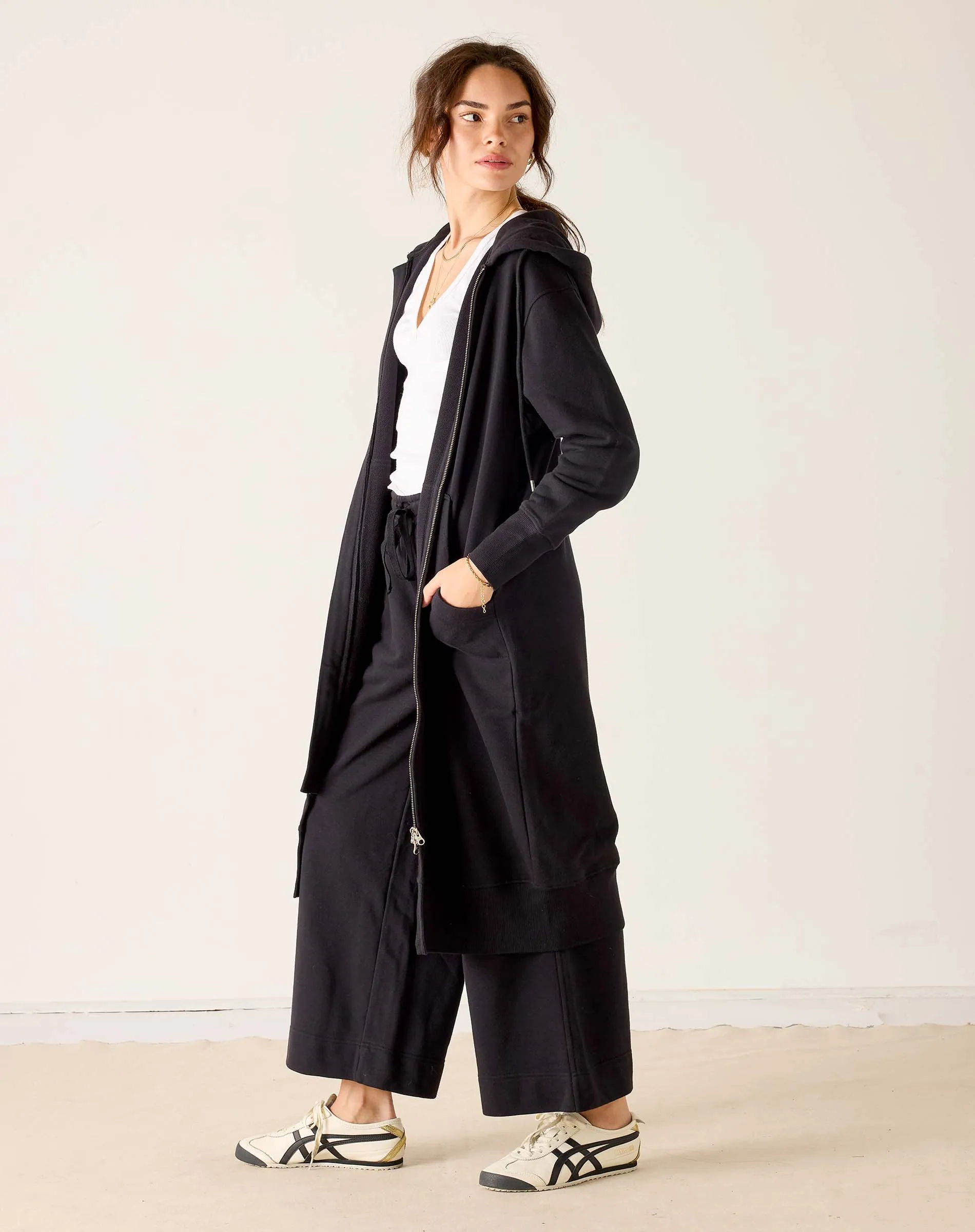 Frenchie Full Zip Maxi Hoodie sold by Mersea product image thumbnail 4