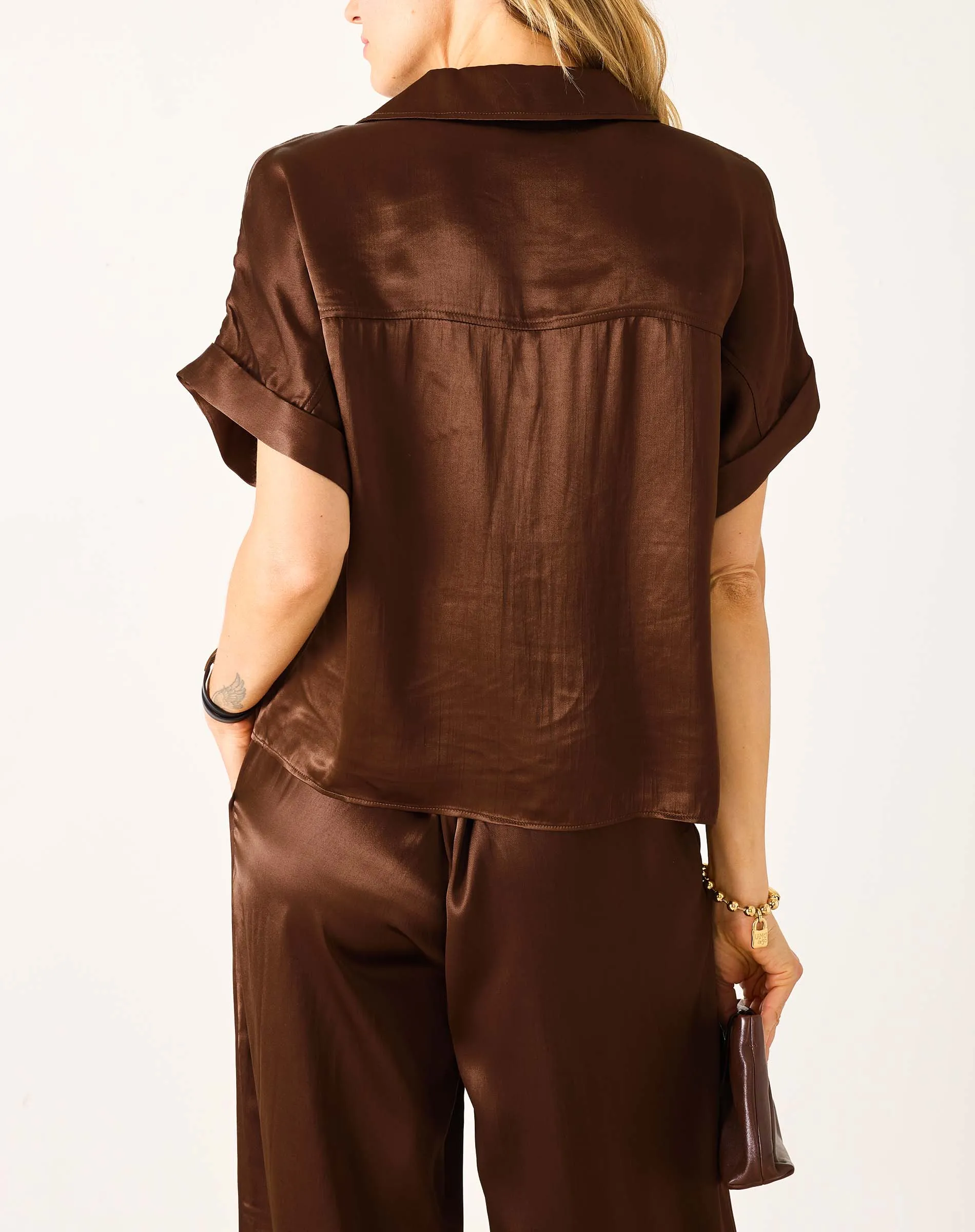 Hadley Satin Boxy Top sold by Mersea product image thumbnail 2