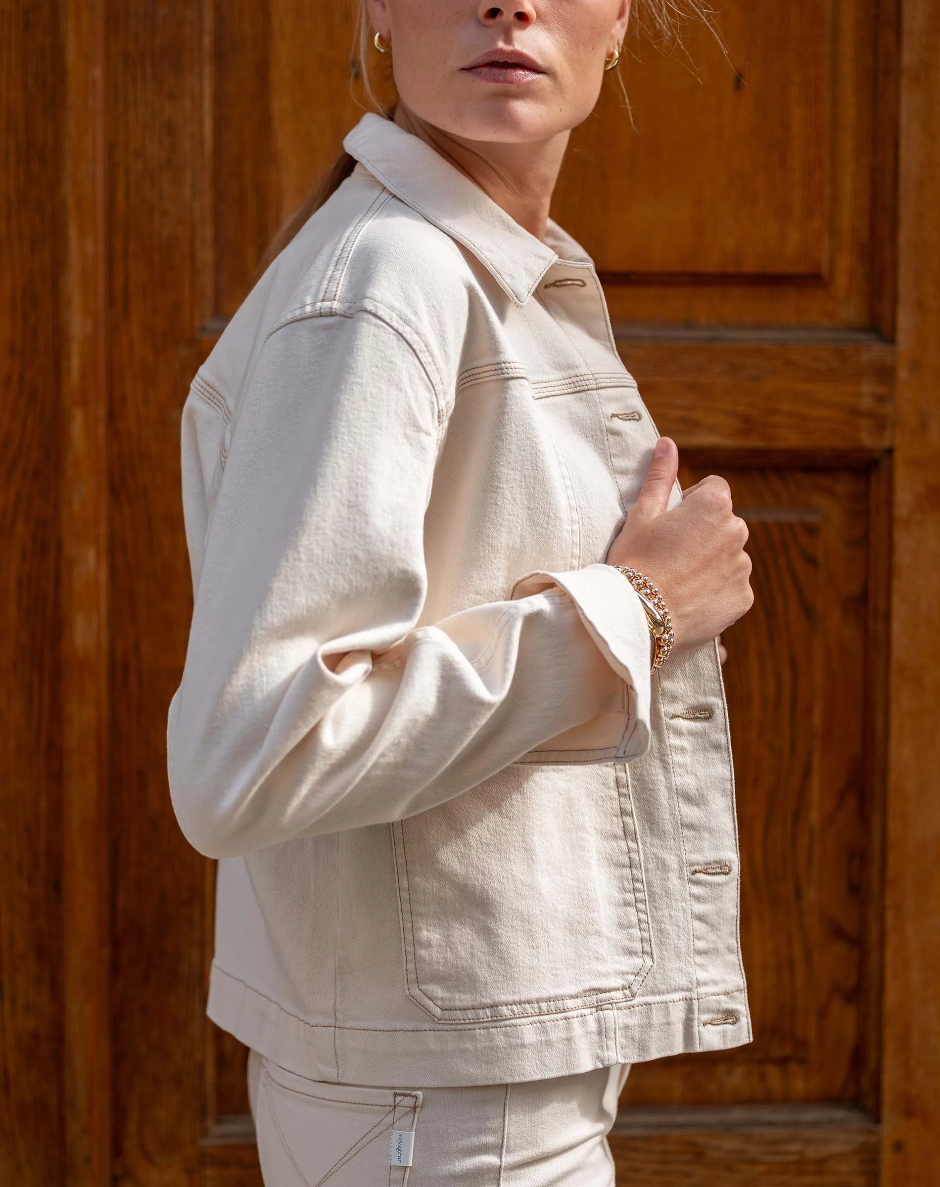 Françoise Denim Chore Jacket sold by Mersea product image thumbnail 4