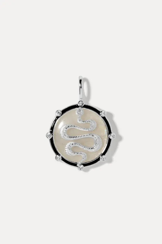 Moonstone Snake Charm sold by Miranda Frye