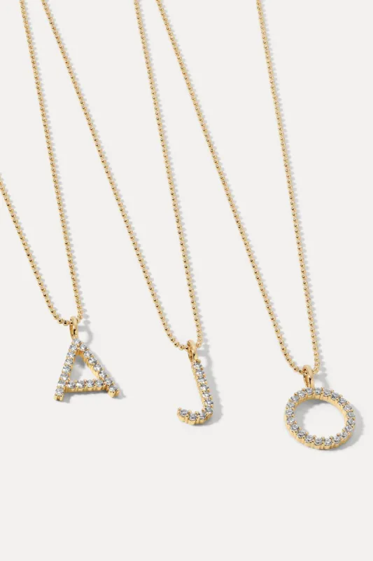 Pave Initial Necklace sold by Miranda Frye