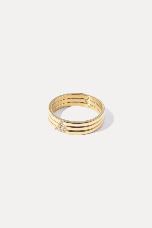 Leah Stacking Rings made by Miranda Frye