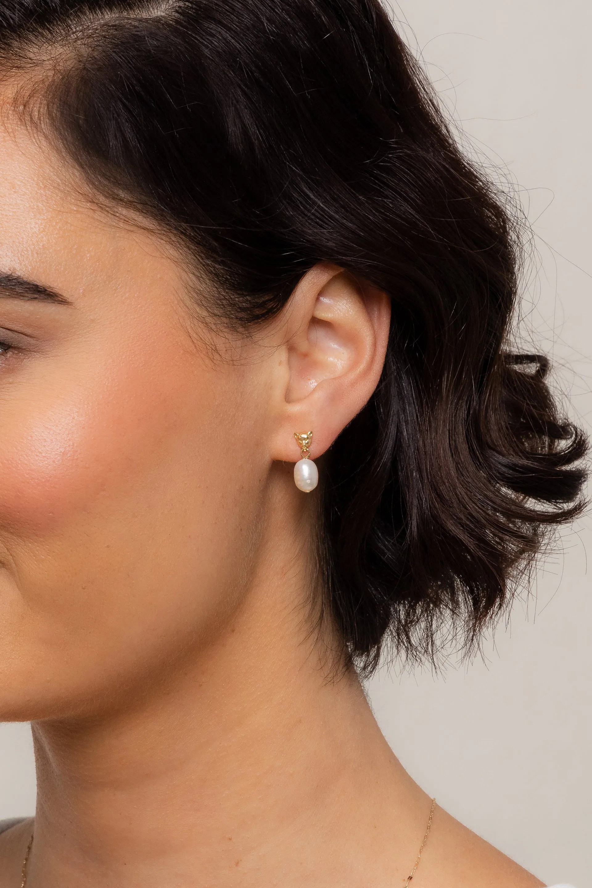 Panther Pearl Earrings sold by Miranda Frye product image thumbnail 2