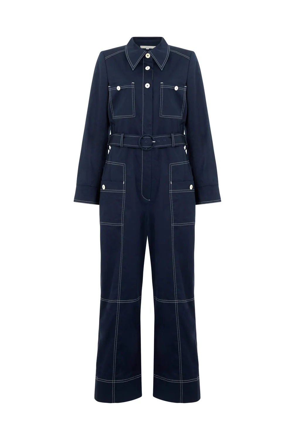 Laurie Jumpsuit Navy sold by Mirla Beane product image thumbnail 2