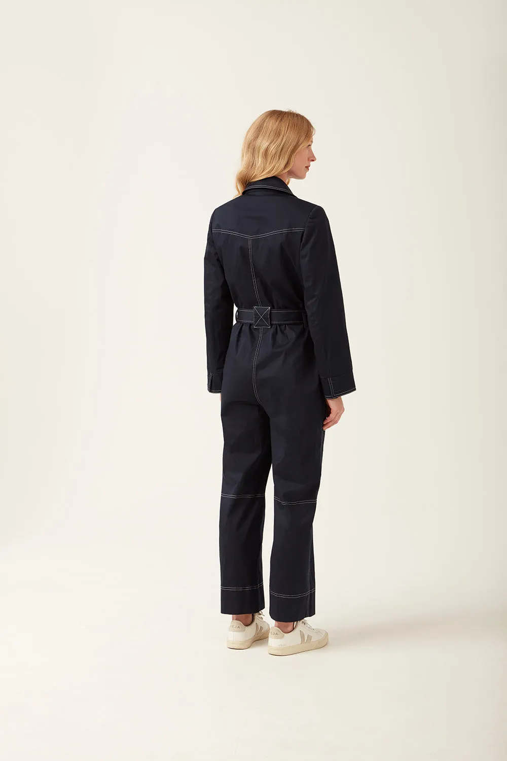 Laurie Jumpsuit Navy sold by Mirla Beane product image thumbnail 5