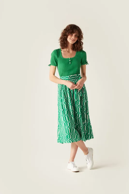 Corrine Wave Wrap Skirt made by Mirla Beane