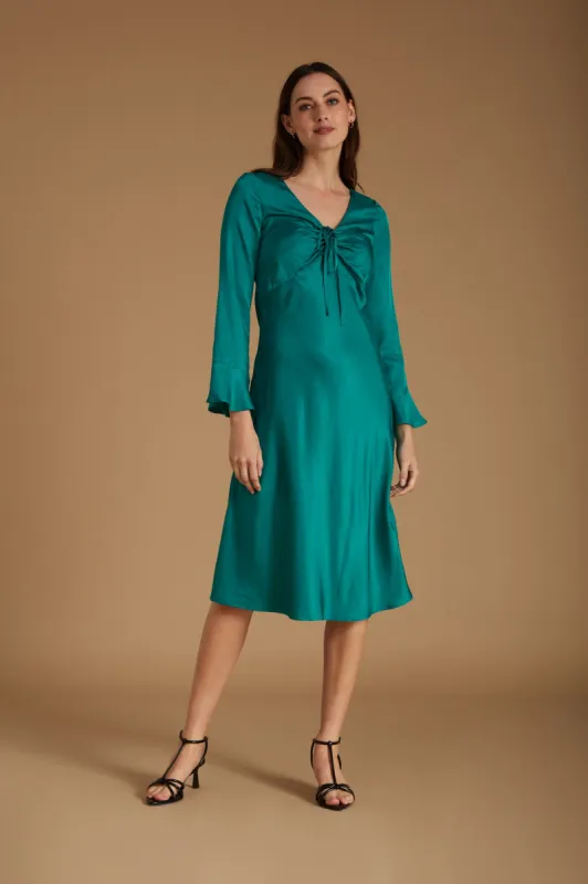 Camille Dress Green sold by Mirla Beane