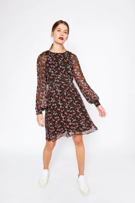 Claude Floral Short Dress sold by Mirla Beane