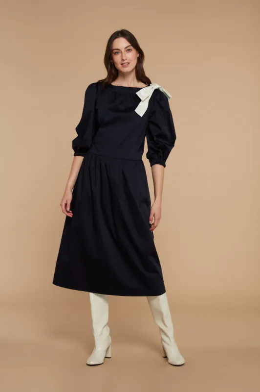 Hannah Dress  Navy sold by Mirla Beane