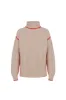 Illana Roll Neck Jumper Beige and Orange sold by Mirla Beane