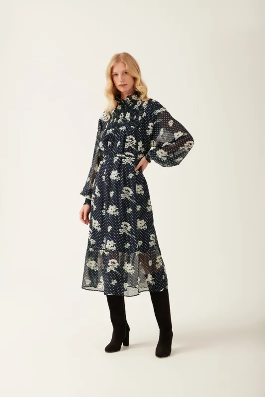 Grace Floral Dot Dress sold by Mirla Beane