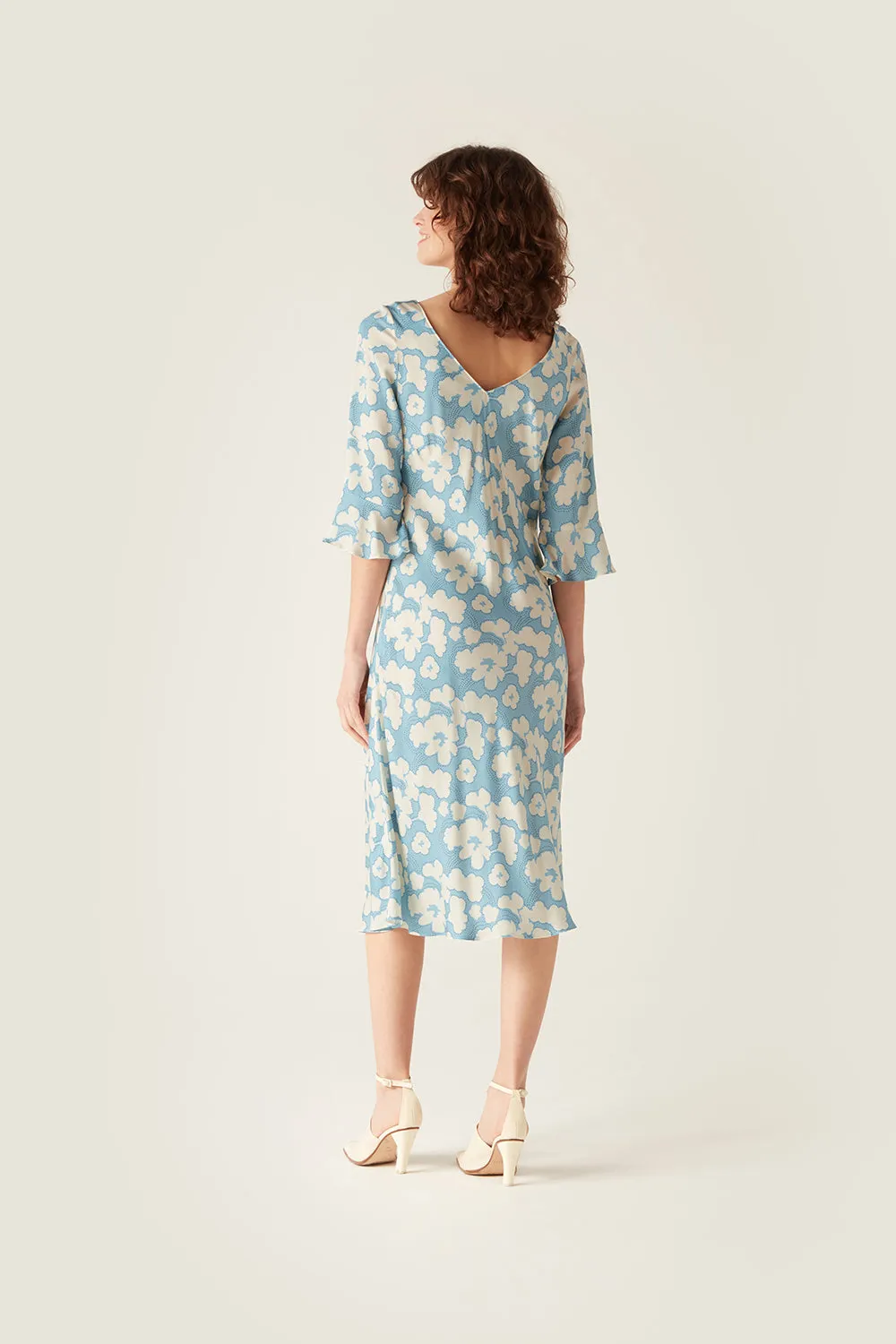 Leonie Dress Blue Floral sold by Mirla Beane product image thumbnail 4