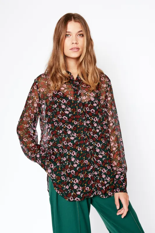 Claude Floral Print Blouse sold by Mirla Beane