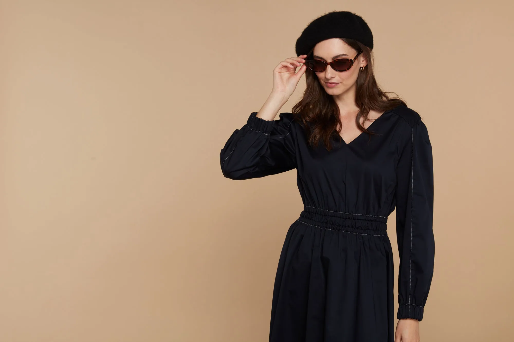 Stella Dress Navy sold by Mirla Beane product image thumbnail 4