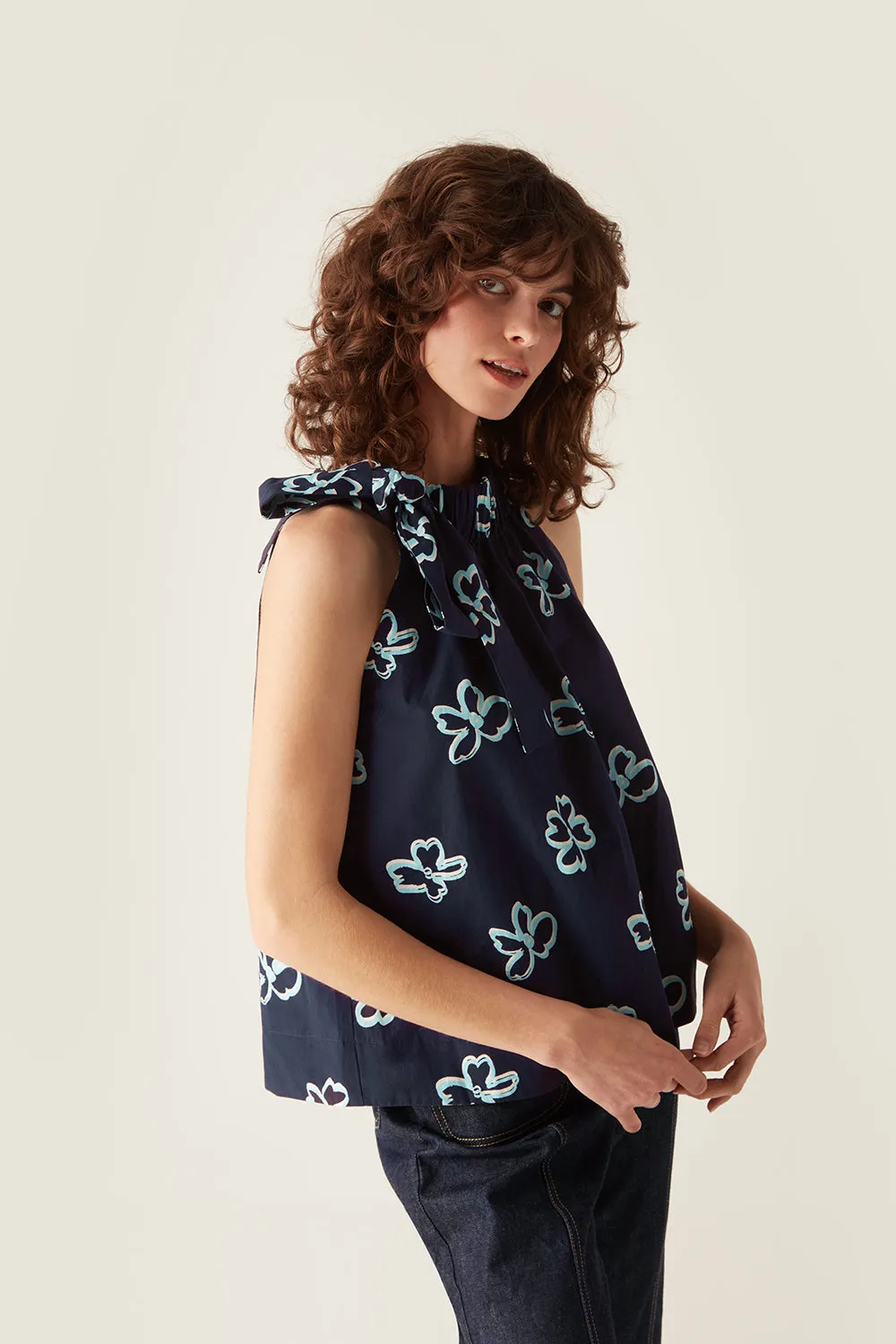 Blaire Top Navy Floral sold by Mirla Beane product image thumbnail 3