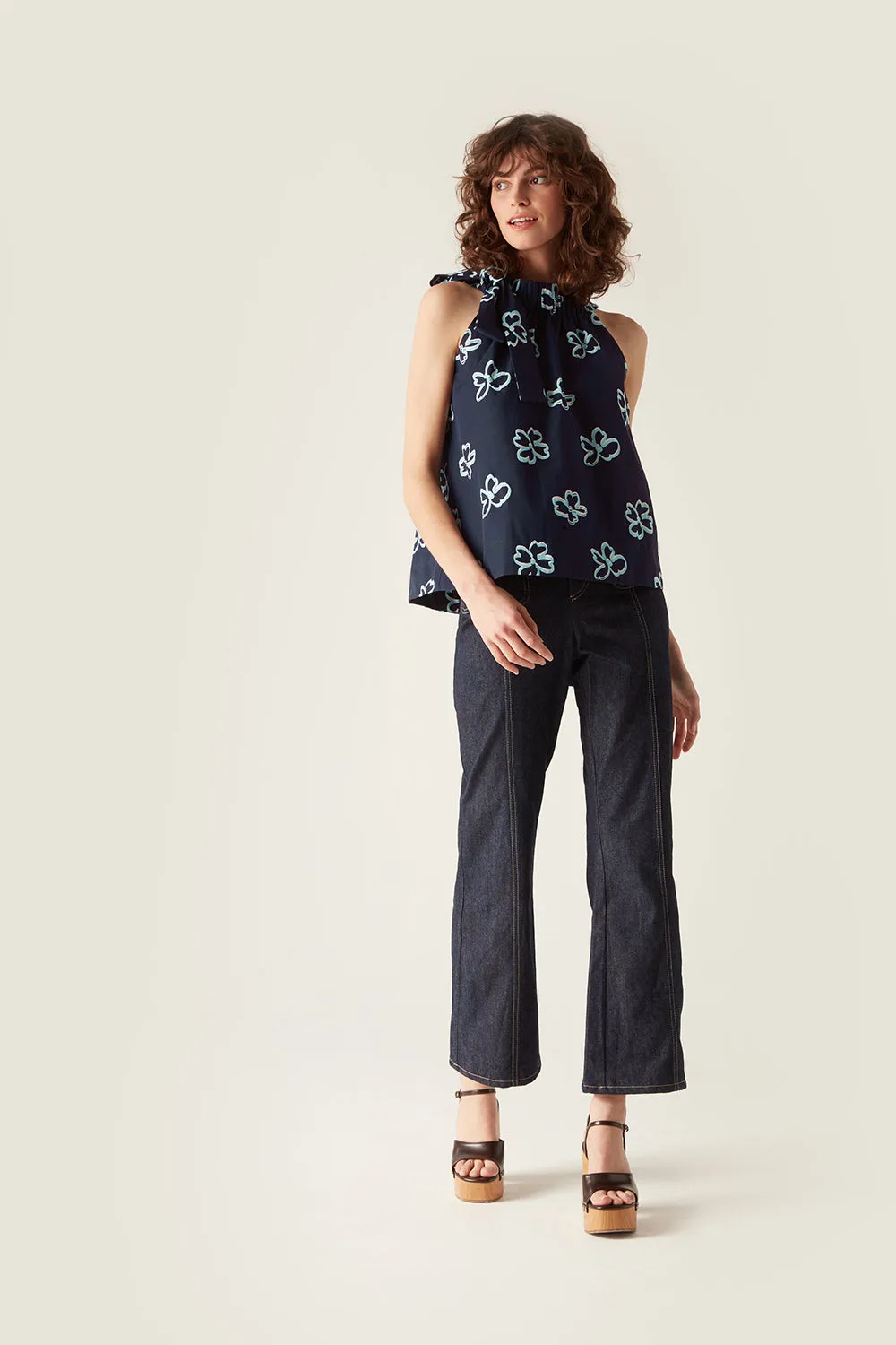 Blaire Top Navy Floral sold by Mirla Beane product image thumbnail 4