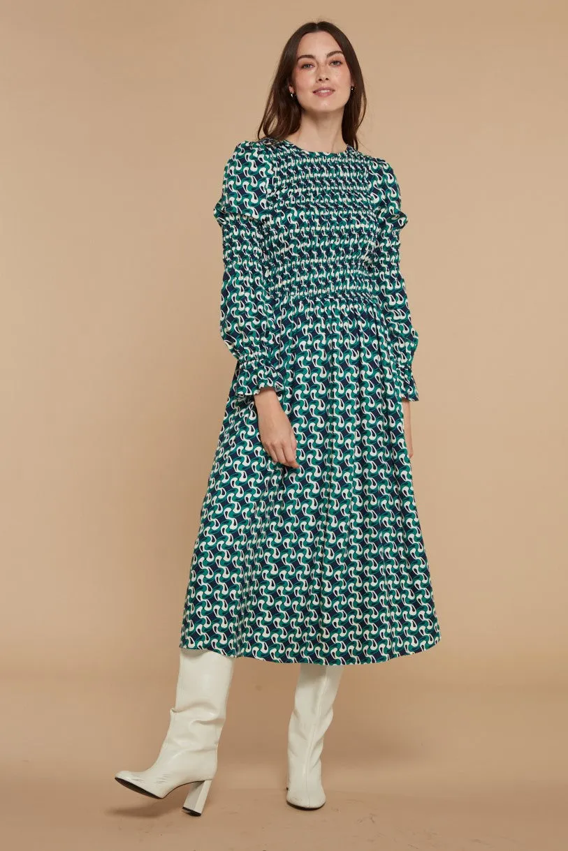 Alexia Swirl Print Dress sold by Mirla Beane