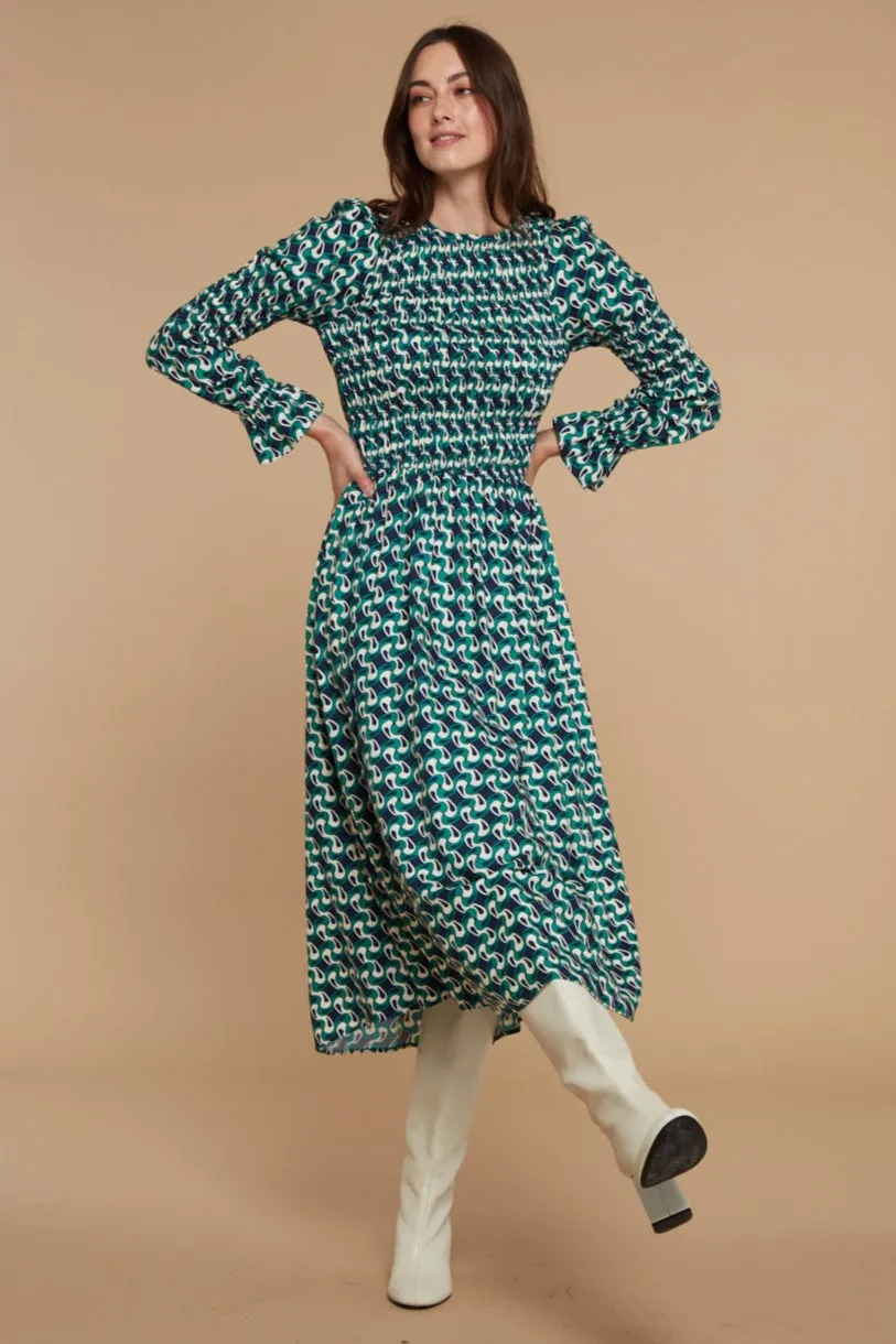 Alexia Swirl Print Dress sold by Mirla Beane product image thumbnail 5