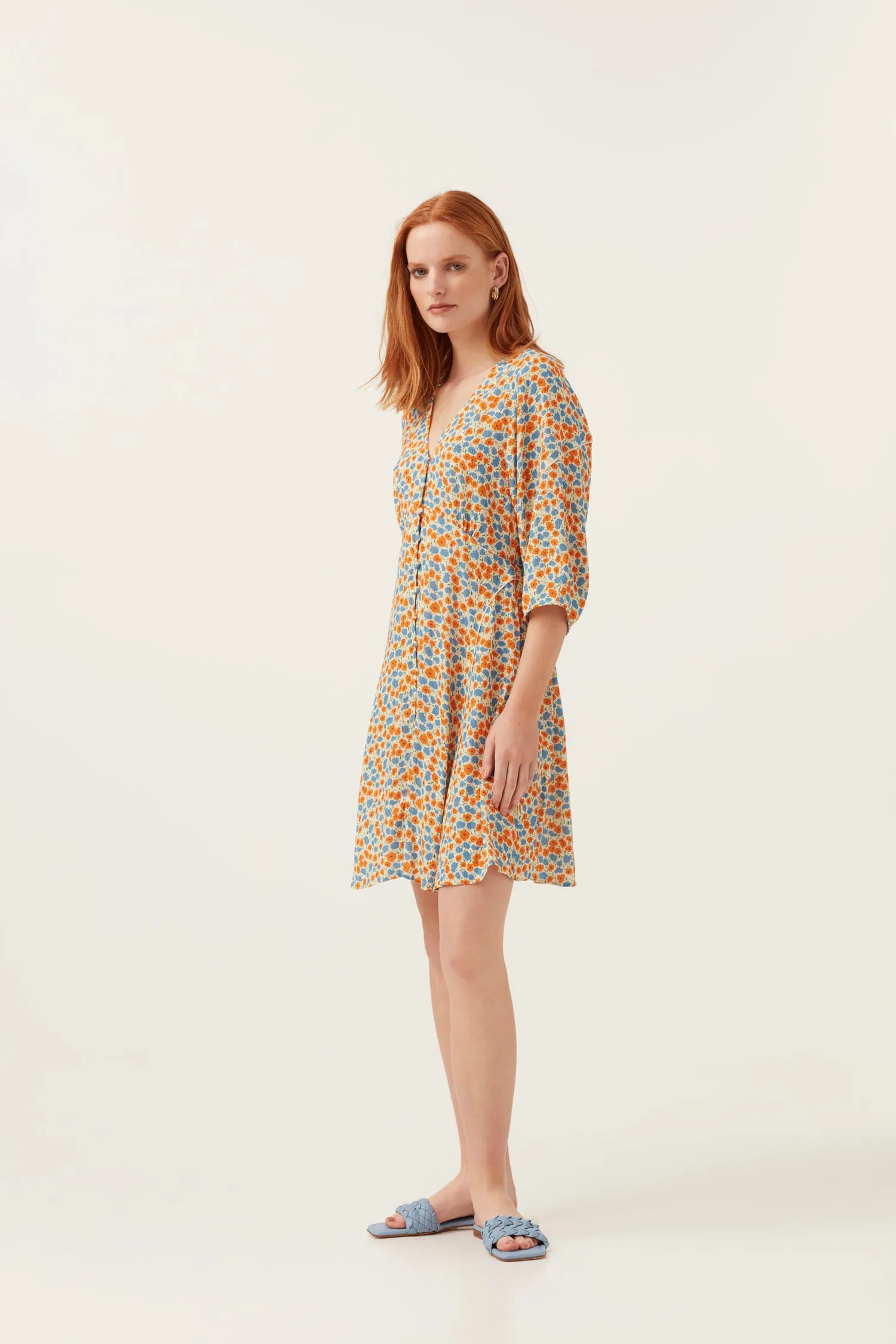 Mini Bloom Floral Short Dress sold by Mirla Beane product image thumbnail 3