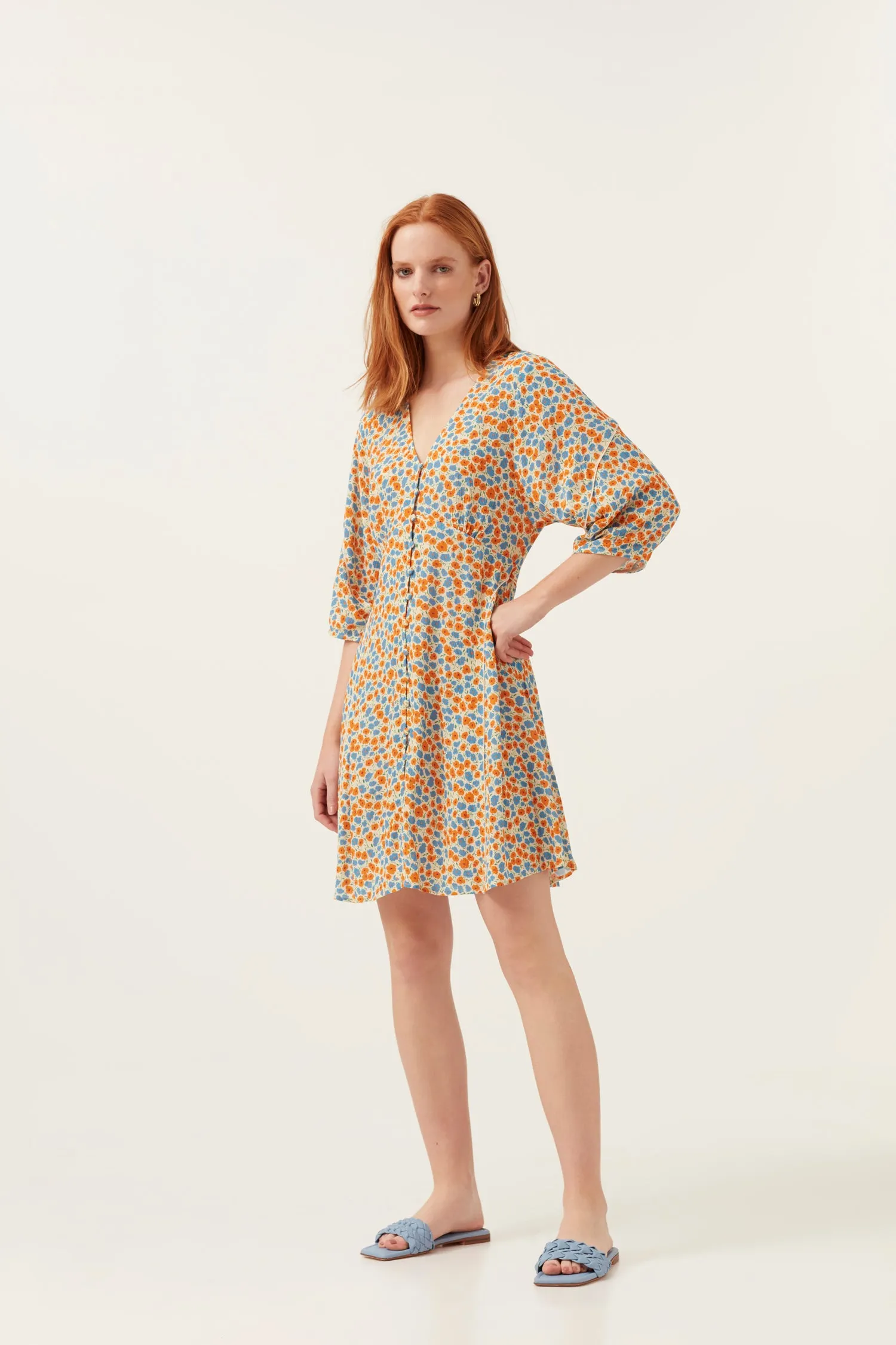 Mini Bloom Floral Short Dress sold by Mirla Beane