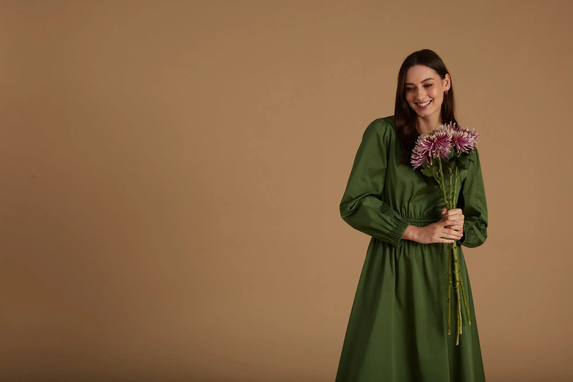 Stella Dress Forest Green sold by Mirla Beane product image thumbnail 3