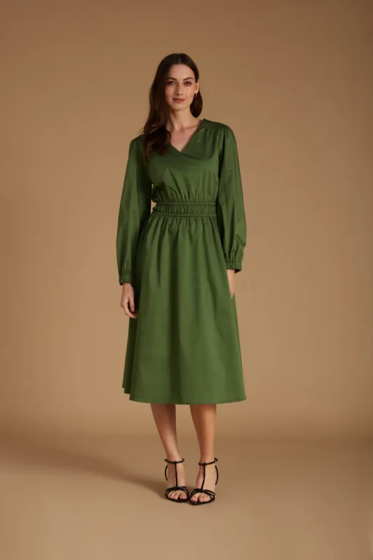 Stella Dress Forest Green sold by Mirla Beane
