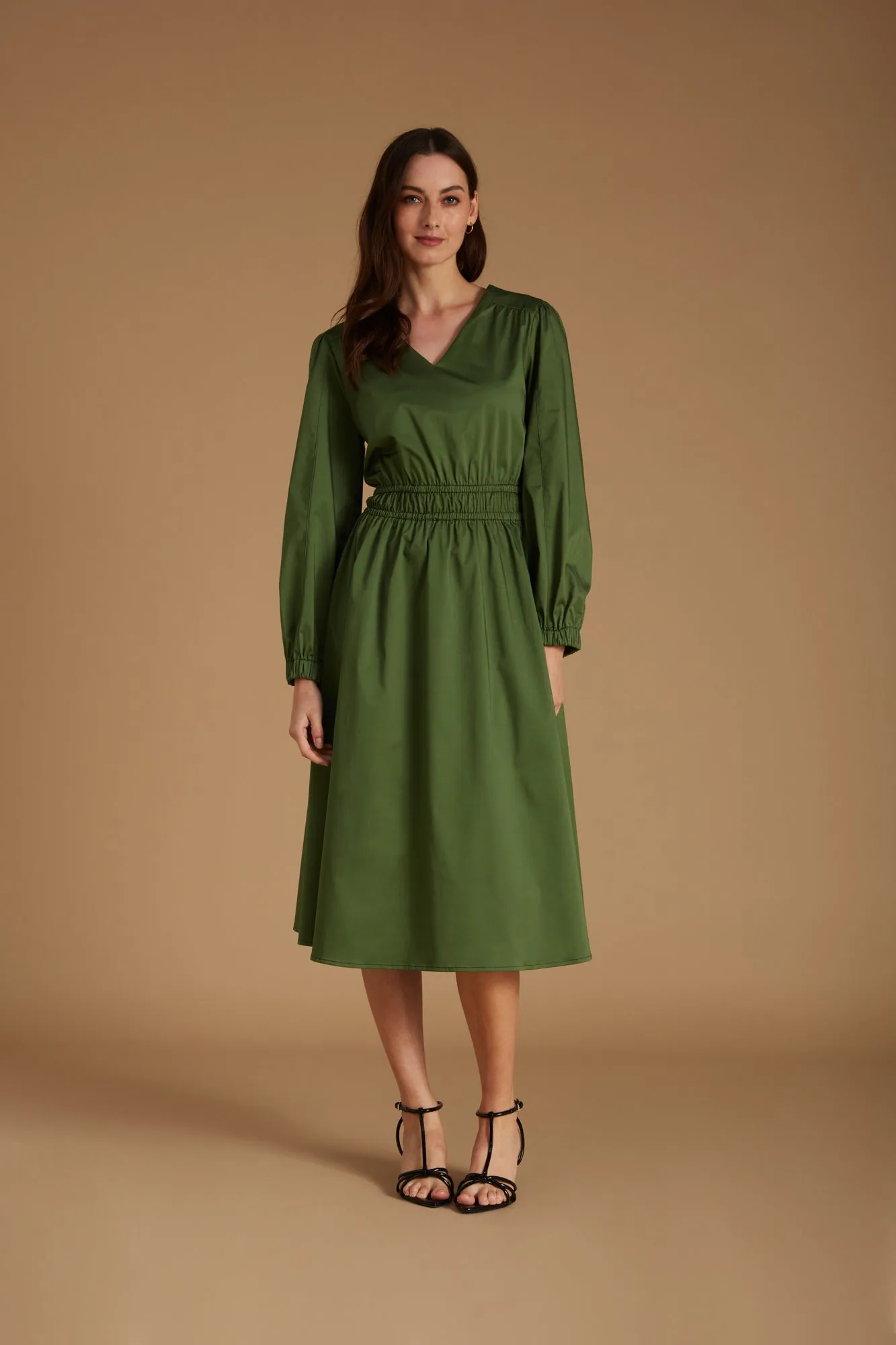 Stella Dress Forest Green sold by Mirla Beane