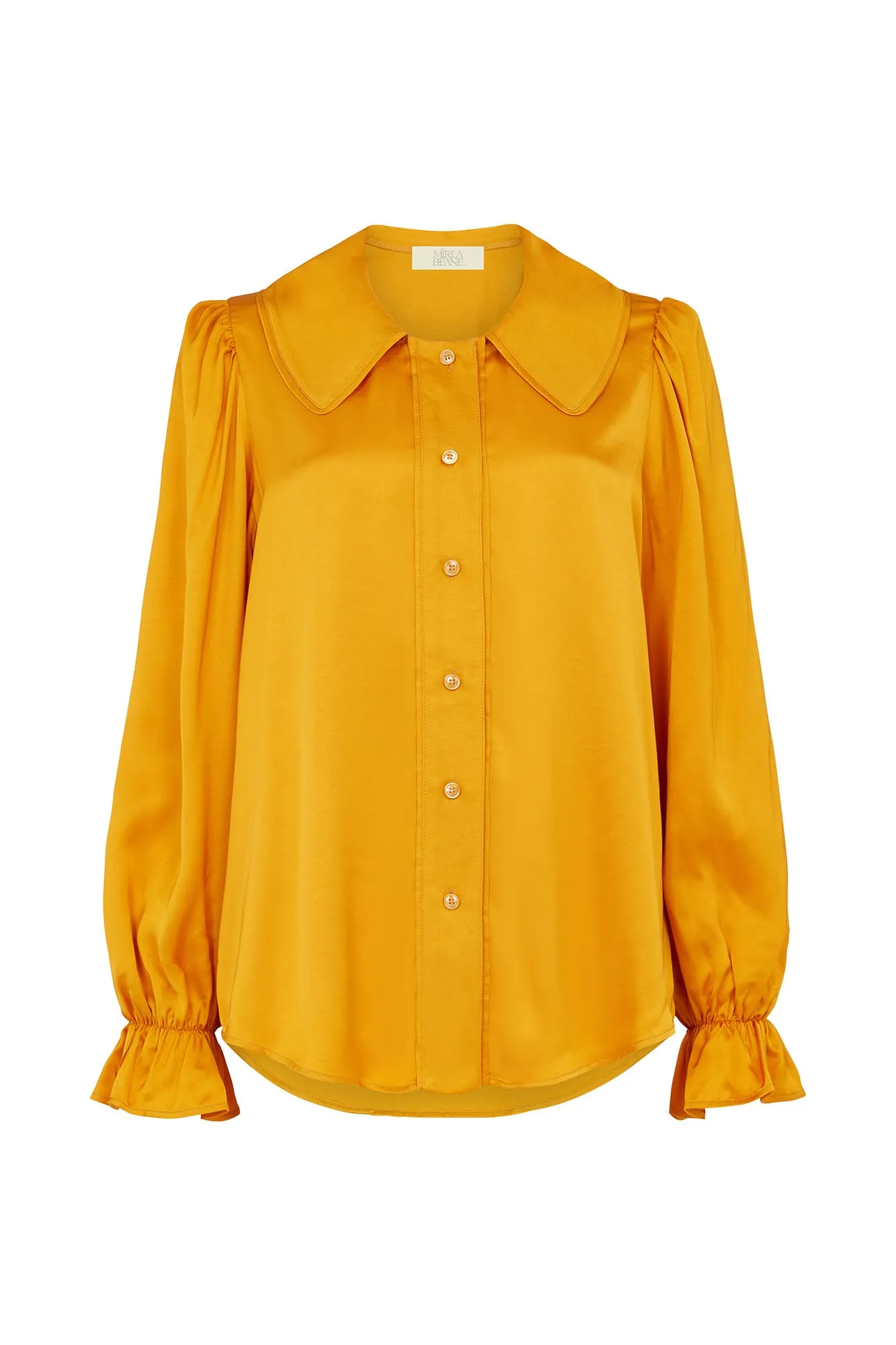 Saffron Statement Collar Blouse sold by Mirla Beane product image thumbnail 2