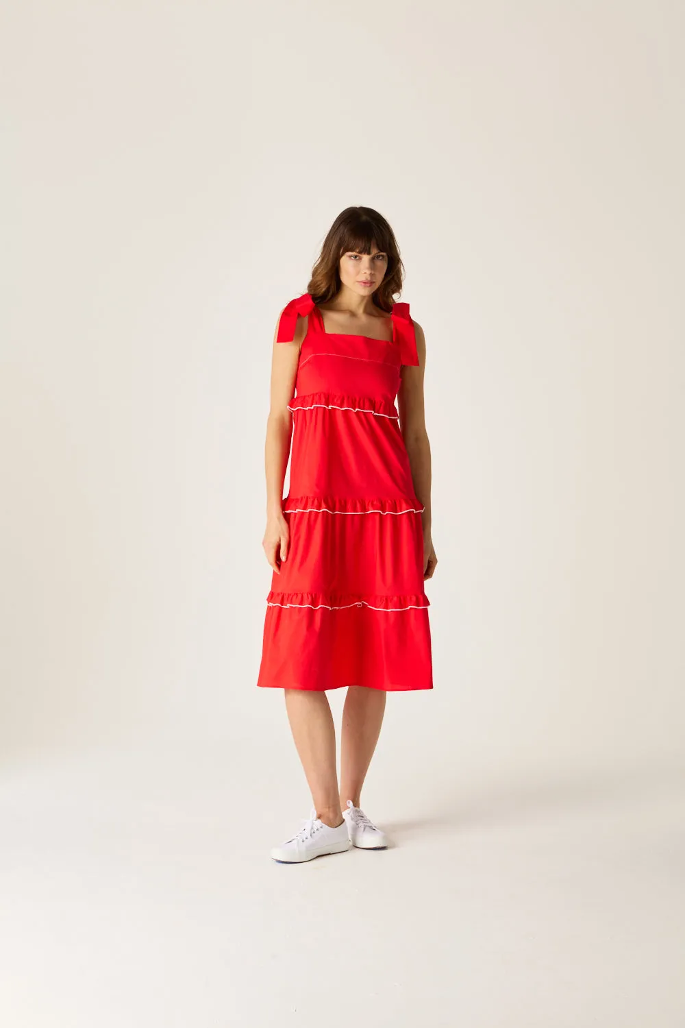 Frankie Sundress Red sold by Mirla Beane product image thumbnail 3