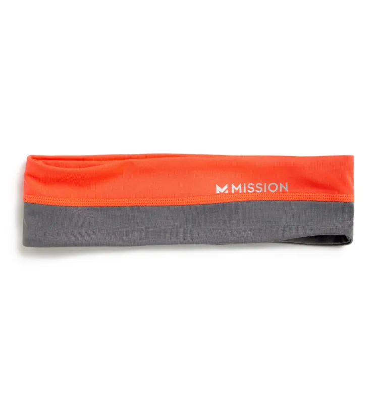 Classic Cooling Headband | Hi Vis Coral/ Grey sold by Mission