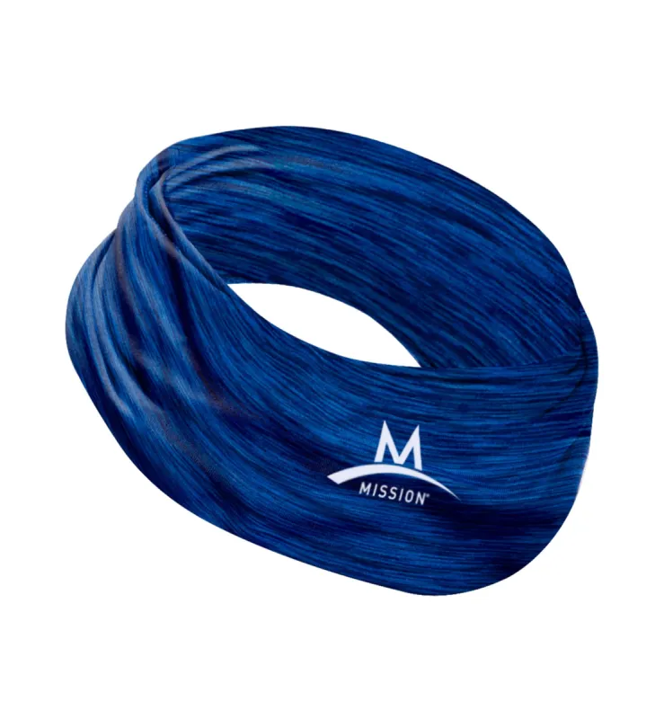 Cooling Compact Neck Gaiter/Mask | Royal Blue Space Dye sold by Mission