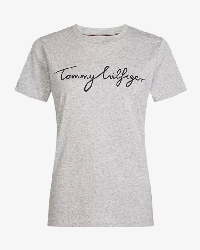 Heritage signatur dame t-shirt - Grå sold by Modish