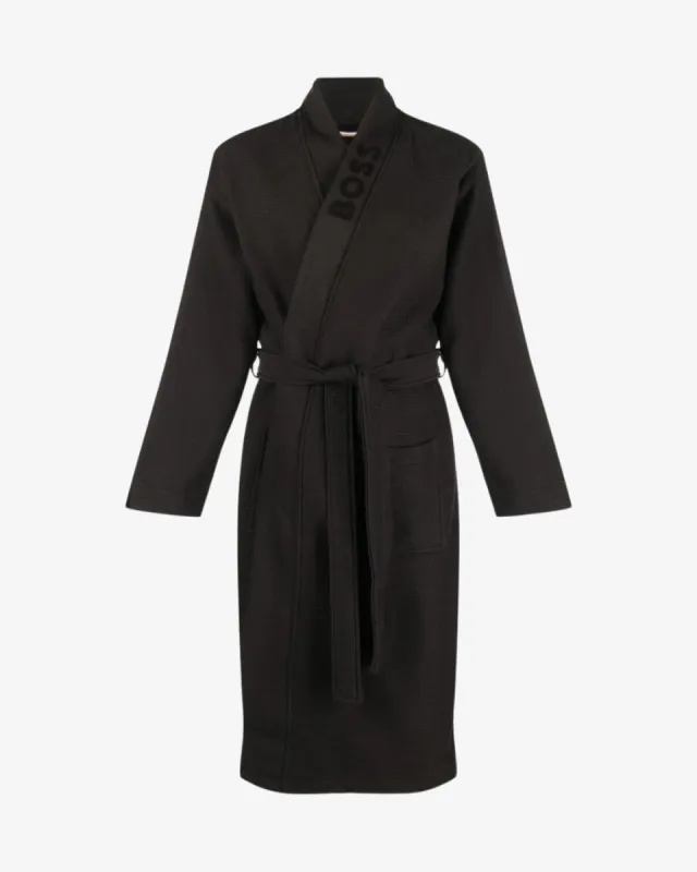 Vaflet badekåbe - Sort sold by Modish