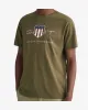 Reg archive shield t-shirt - Olivengrøn sold by Modish