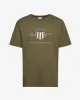 Reg archive shield t-shirt - Olivengrøn sold by Modish