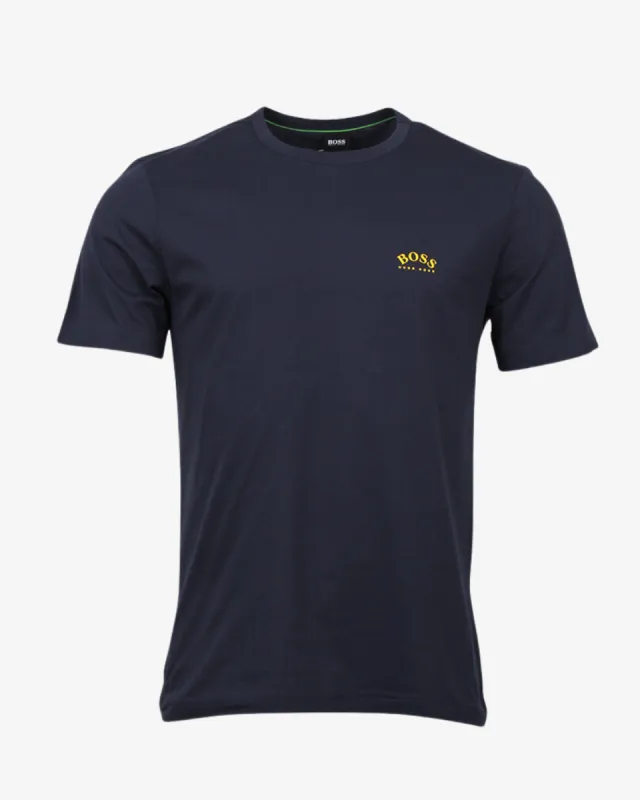 Curved logo G t-shirt - Navy sold by Modish