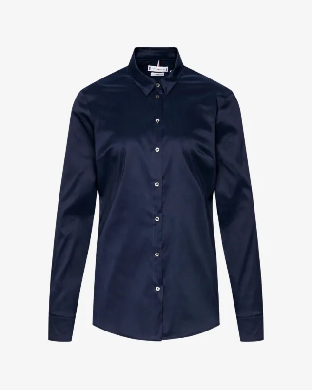 Heritage slim fit dame skjorte - Navy sold by Modish